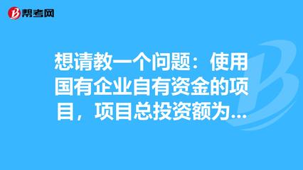 国有企业使用自有资金投资的二建考试项目范围界定